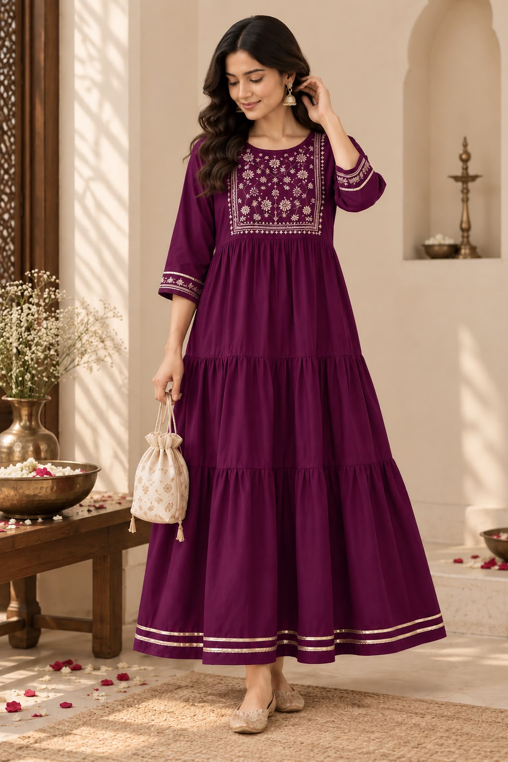 Vesh Rayon Cotton Kurti