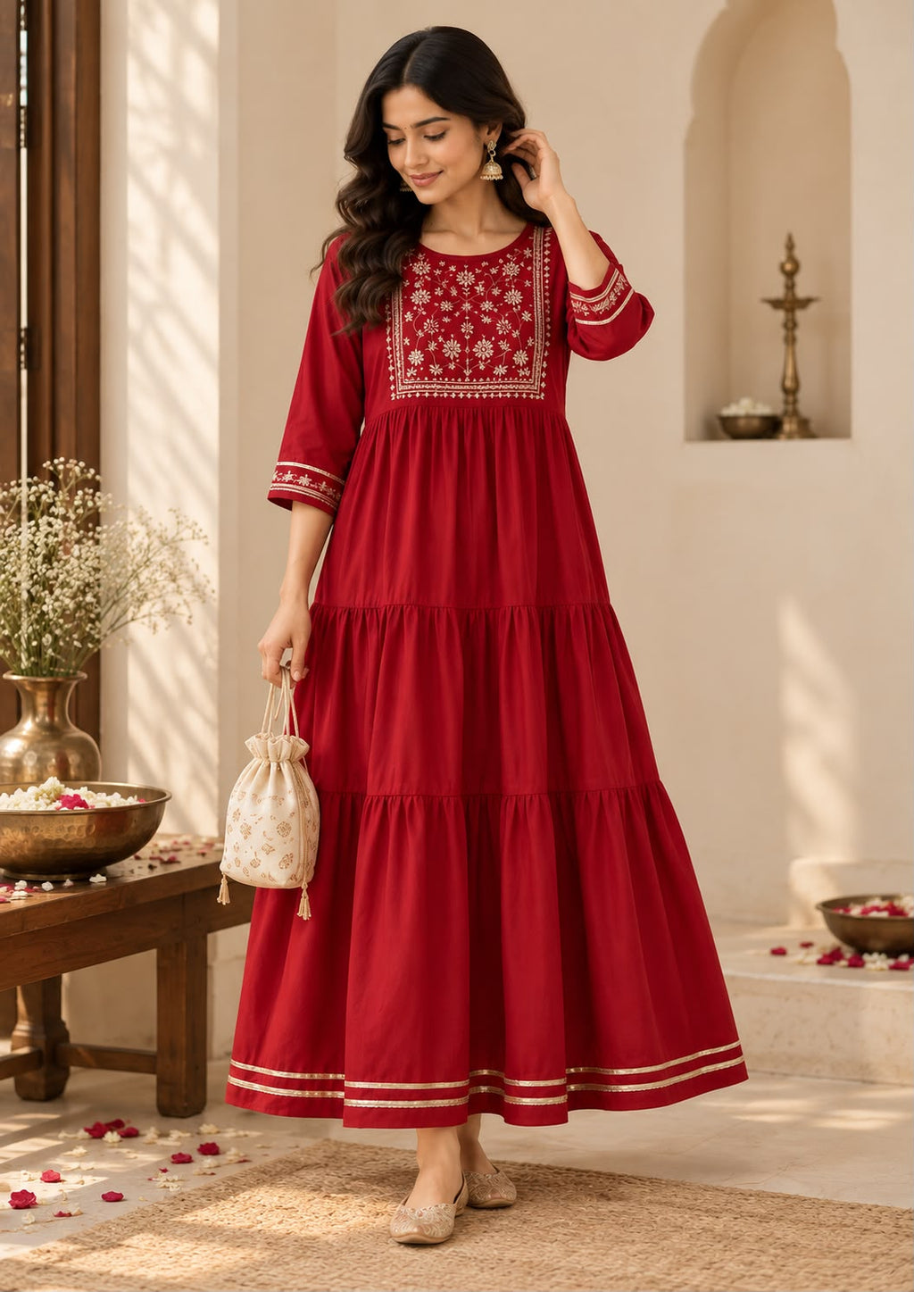 Vesh Rayon Cotton Kurti